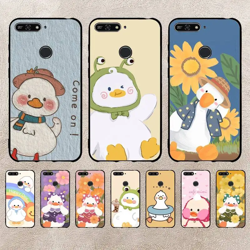 

Cute Duck Phone Case For Xiaomi 11 10 12Spro A2 A2lite A1 9 9SE 8Lite 8explorer F1 Poco 12S Ultra Cove