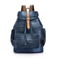 women backpack denim canvas man korean girl bags with jeans ladies large capacitytravel backpack me859