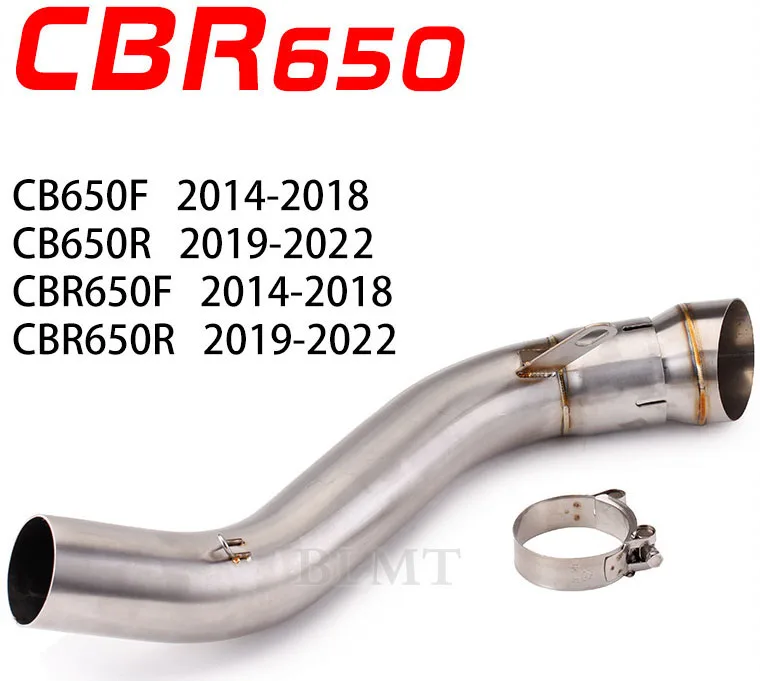 

Выхлопная труба для мотоцикла HONDA CB650F CBR650F 2014-2018 CB650R CBR650 2019-2022, модифицированный интерфейс 60 мм