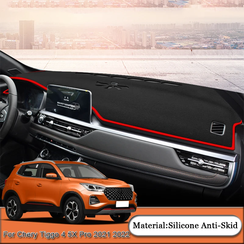 

Car Styling For Chery Tiggo 4 5X 8 Pro 2021 2022 Dashboard Protective Mat Shade Cushion Pad Rose Carpet Mat Cover Accessories