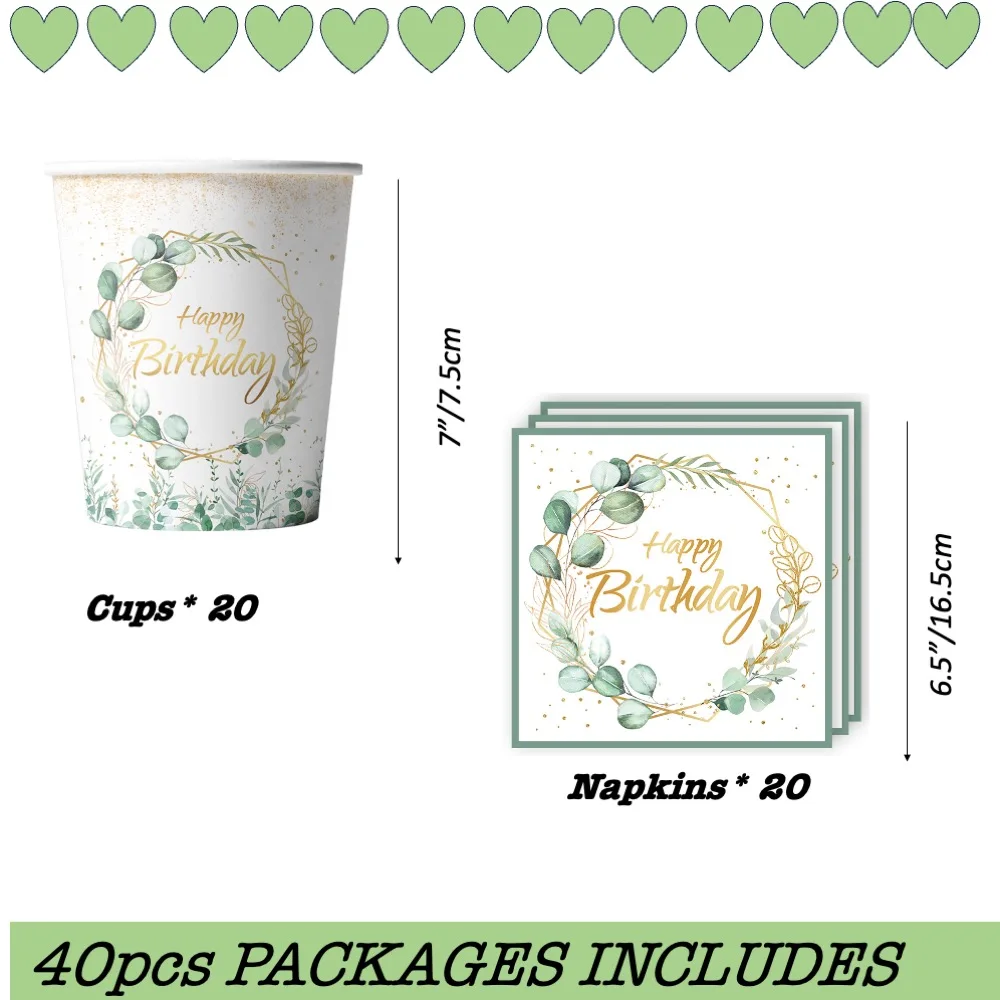 

40 шт., детский праздничный набор на день рождения