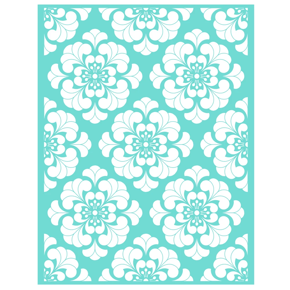 

Цветок из полимерной глины трафареты для Шелкового экрана, многоразовые трафареты для трафаретной печати для печати глины, цветов, фотошаб...