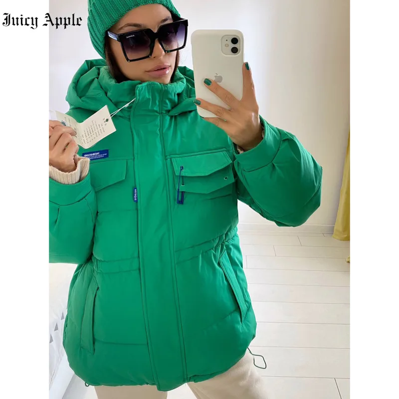 parkas woman winter 2022 New Oversized Jackets Casual Thick Warm Hooded Solid Coats Female Winter Outwear Sports Jacket parkas