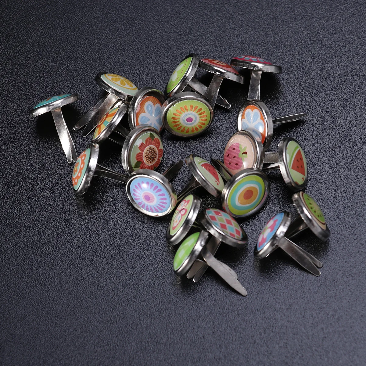 

100pcs Metal Brad Paper Fastener Round Paper Fastener Scrapbooking Supplies Small Brads for Scrapbooking Fastening Brads