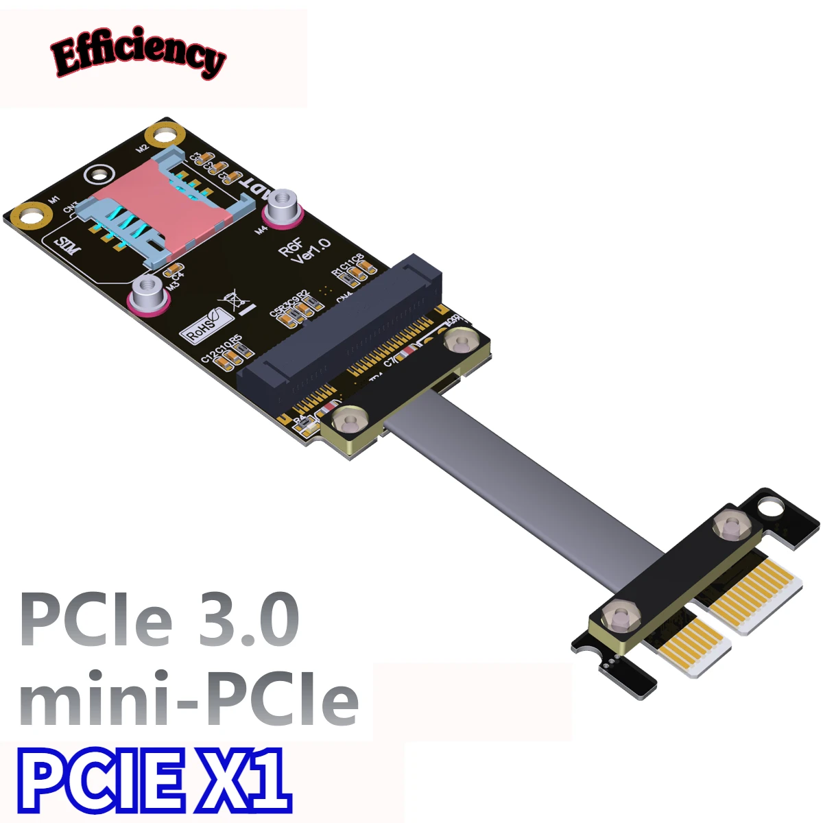 

ADT-Link PCI Express 3.0 X1 To Mini PCIe Adapter Riser Card Extension Cable Extender Wireless Network Card PCIe To MPCIe R16SF