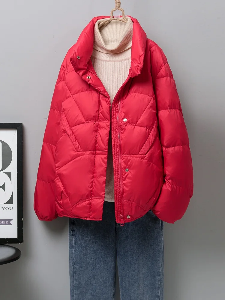 New Women Down Jacket Casual Style Autumn Winter Coats And Parkas Female Outwear