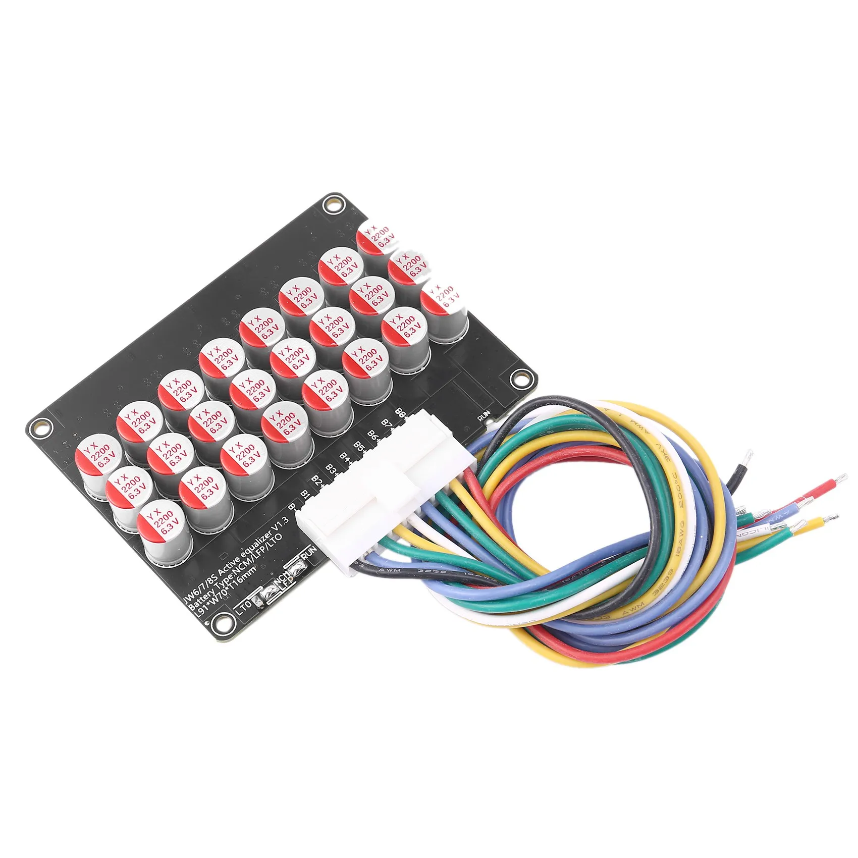 

Полная группа балансирования 8S 5A активный литий-полимерный Lifepo4 аккумулятор эквалайзер энергии трансферный конденсатор BMS плата