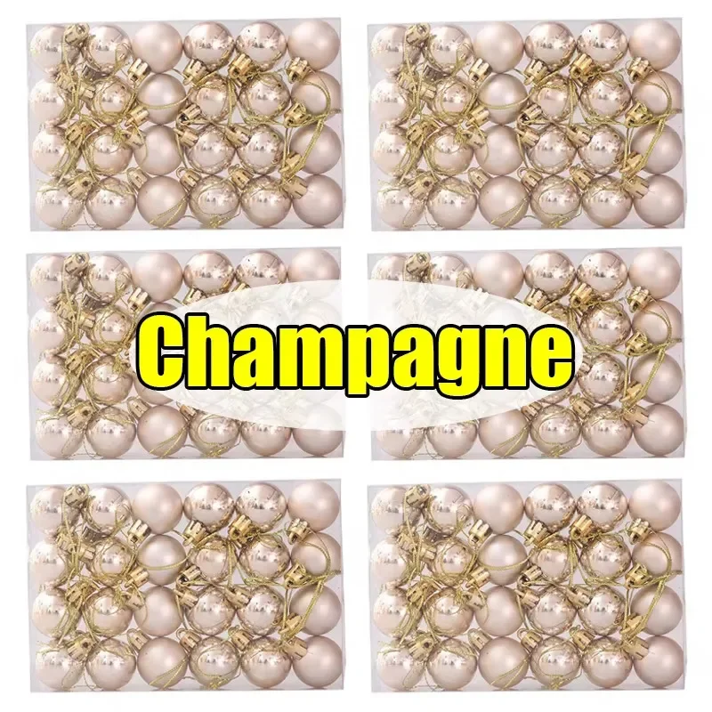 

Мини-шары для ёлки, набор из 24 шт., золото, серебро, красный