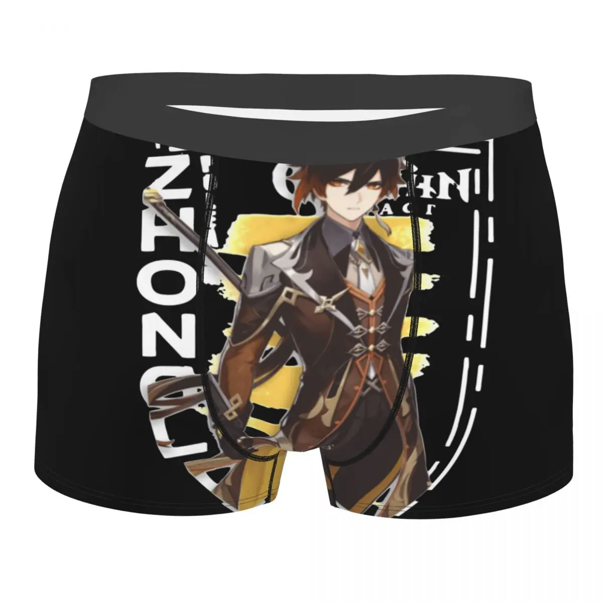 

Мужские боксеры, рабочая длина, мягкое нижнее белье Zhongli, мужские забавные бриджи