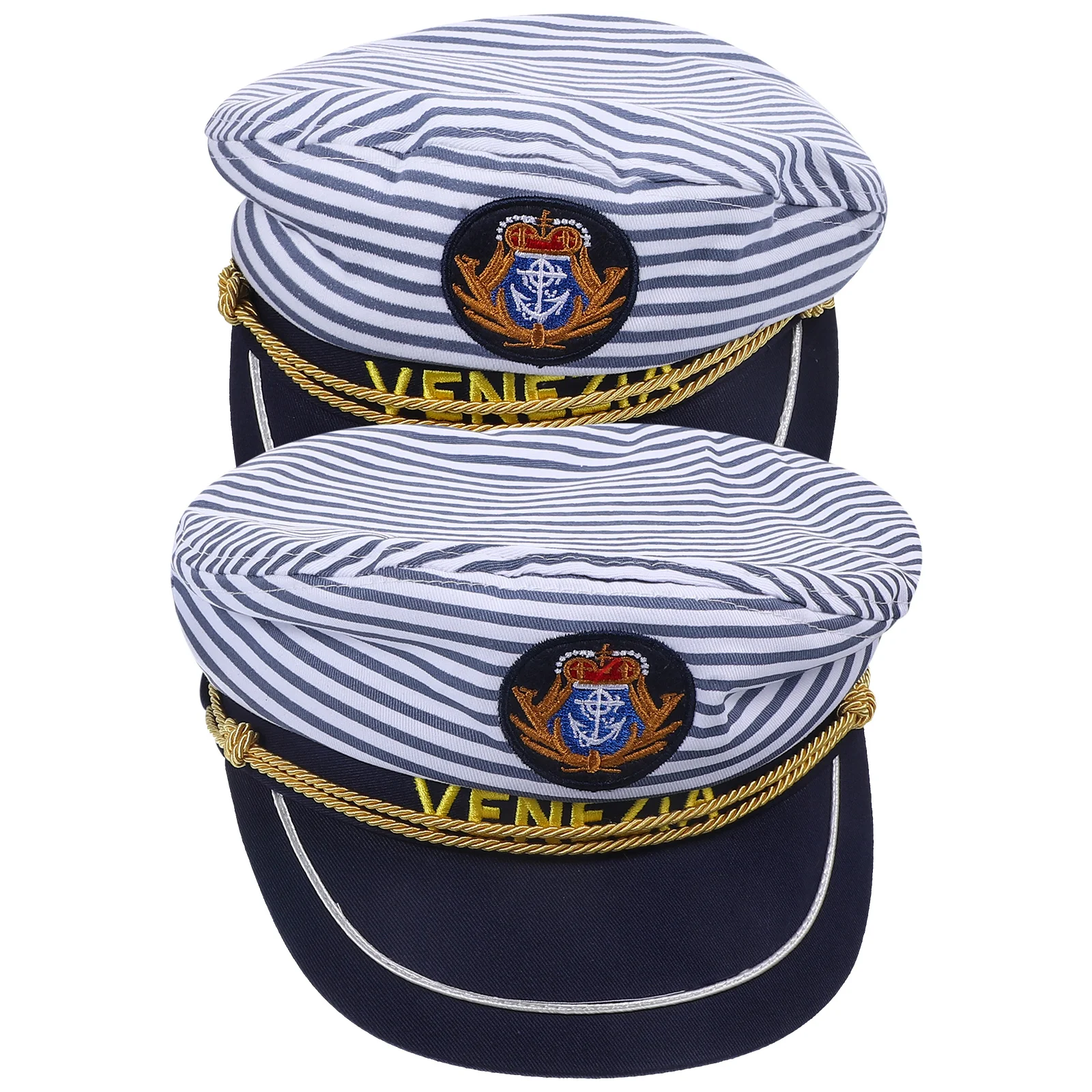 

2 Pcs Outdoor Decor Sailor Hat Women Captain Berets Boat Captains Hats Boaters Cotton Boating Gifts Accessories Child Sailing