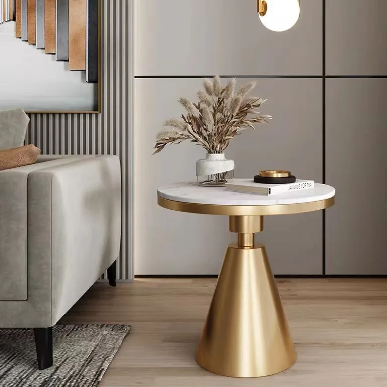 Светильник роскошный журнальный столик простой прикроватный с каменной