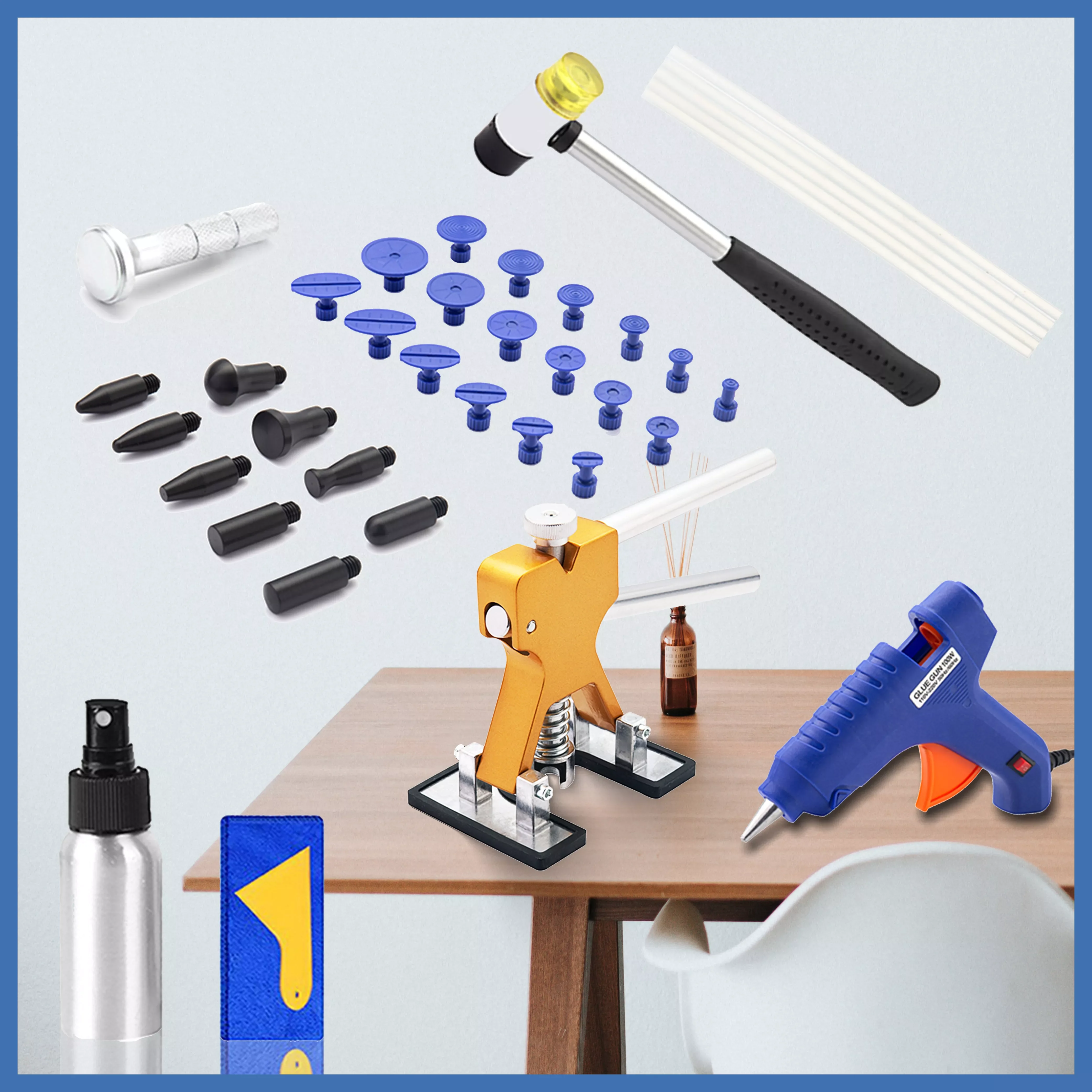 

Car Dent Repair Tools Automotive body repair Kit Vehicle Paintless Car Body Dent Removal Kits Auto Automatic car dent puller