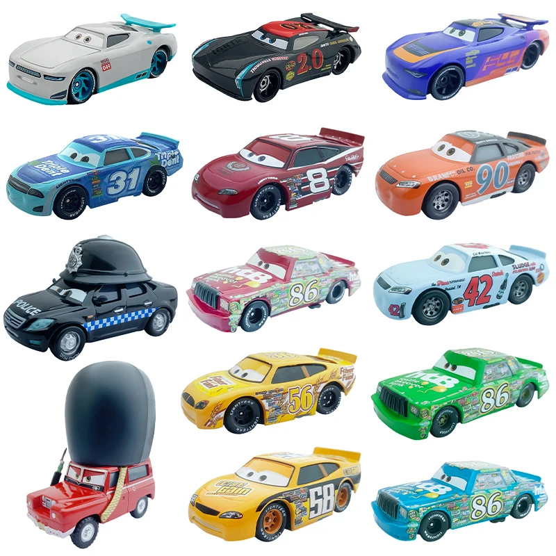 

Metal Disney Pixar Cars 2 3 Lightning McQueen Mater Jackson Storm Ramirez Chick Hicks DocHudson Diecast Alloy Boy Kid racing Toy