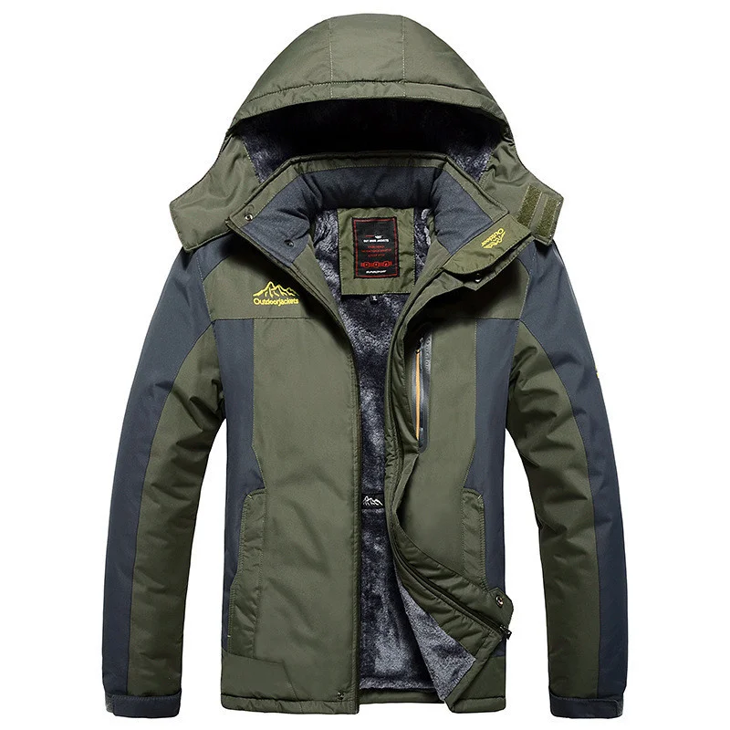 

Winter Jacket Men Thick Waterproof ded Parka Coat Windbreaker Military Fleece Jacket PlusSize 9XL Jaqueta Masculina