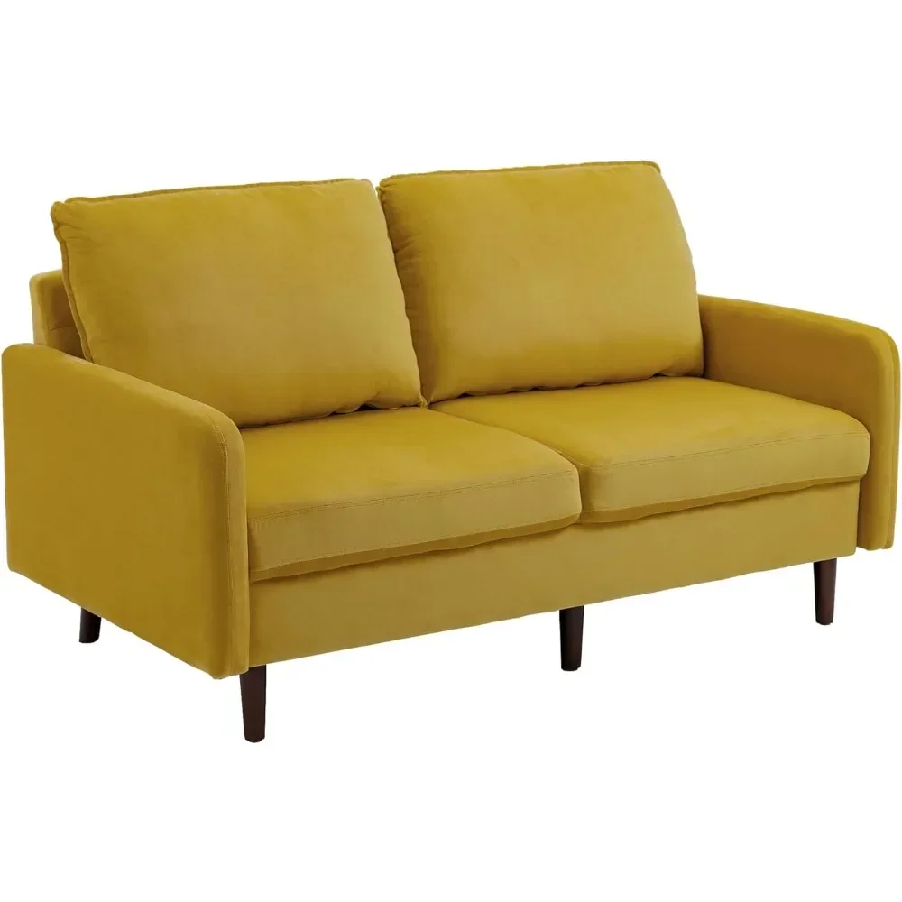 L Диван с 2 сиденьями с подлокотником, мягкое сиденье Love Seat, бархатные 2-местные диваны для гостиной, диван с 2 сиденьями (art.: 3920cefbe6304) - 3920cefbe6304