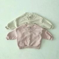 2022 autumn new baby cute smiley print long sleeve coat cotton kids pocket jacket boy girl clothes infant toddler outerwear