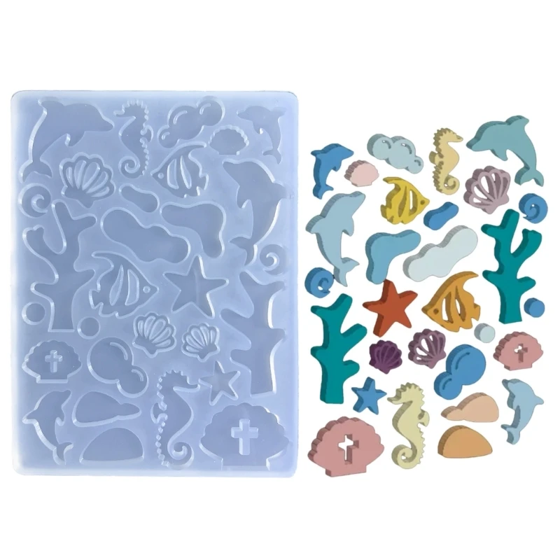 

Dolphin Silicone Mold Hollow Epoxy Shaker Fillings Silicone Mold Star Epoxy Resin Filler Mold for Quicksand Resin Mold