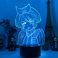 rent a girlfriend3d night light japanese anime colorful gradient gift light bedroom study decoration led night light lamps