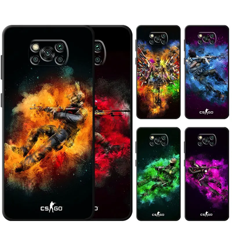 Counter Strike csgo cs go phone Case for Xiaomi Poco M3 M4 5G F3 GT F1 X4 C40 X3 NFC X3 Pro F4 X4 GT M3 Soft Armor Silicone
