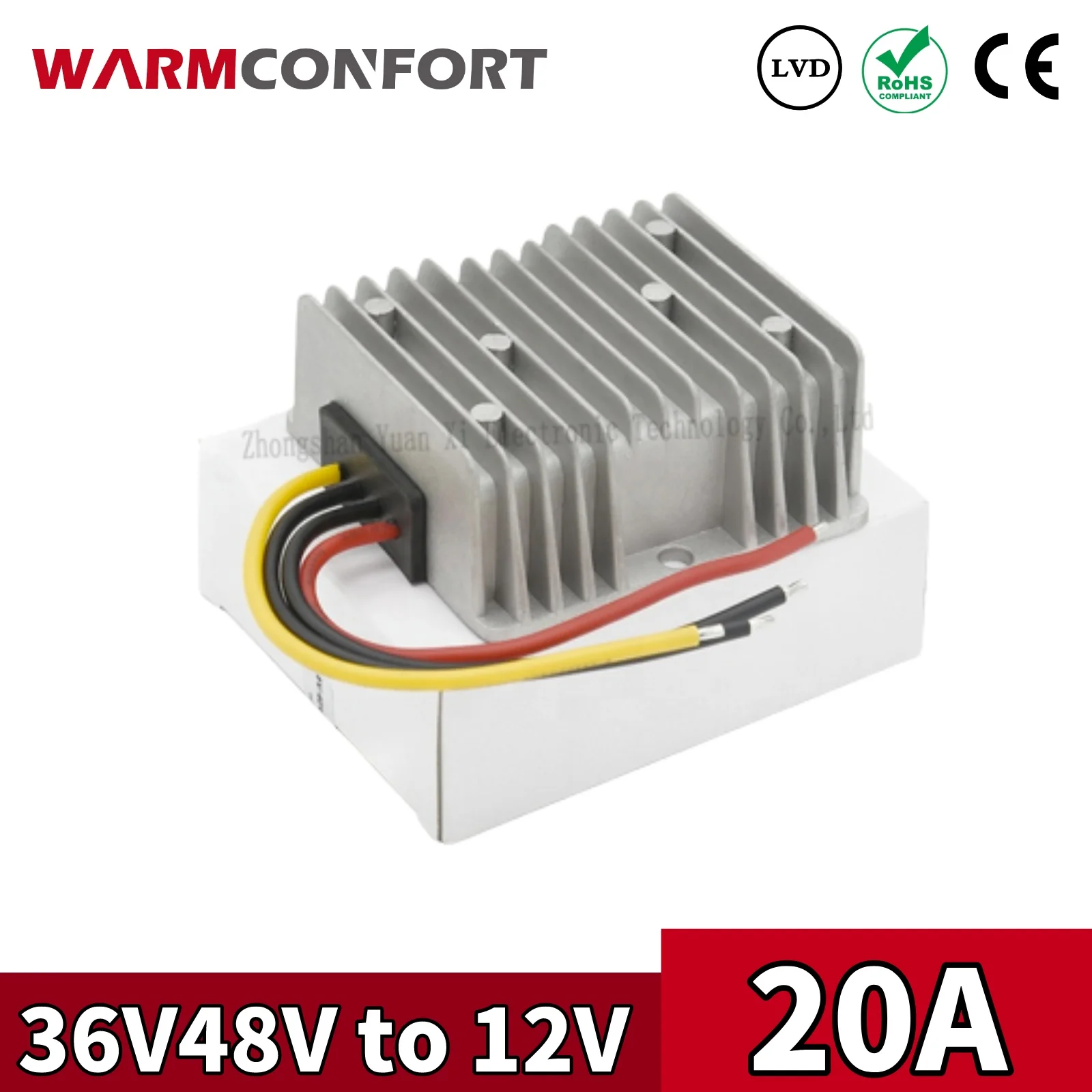 

36V 48V to 12V 20A 240W DC DC Converter Step-down Buck Car Truck Vehicle