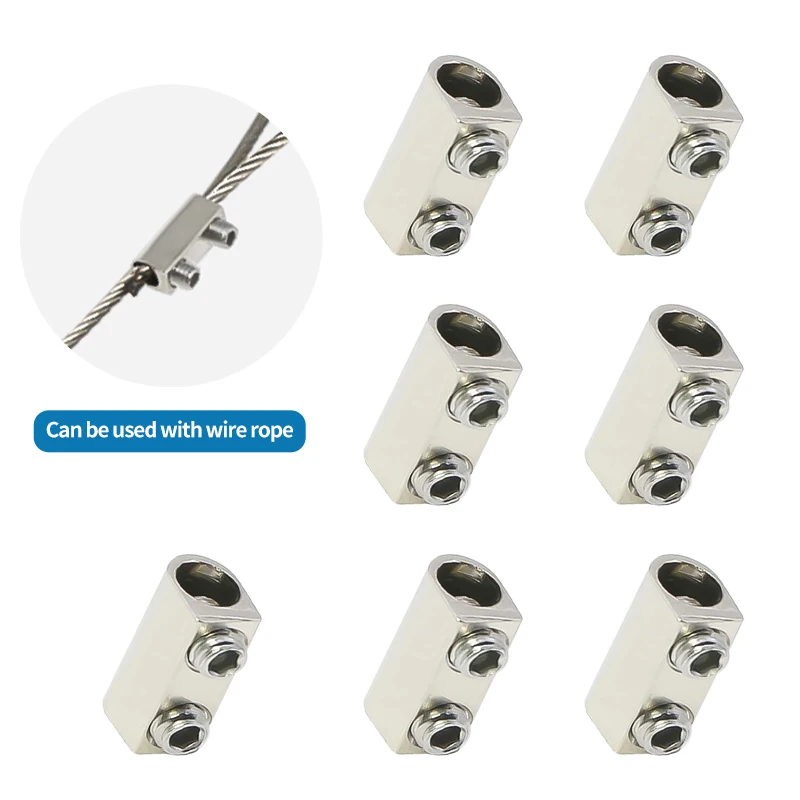 

Удлинитель с двойным отверстием, 1-1,5 мм, регулируемый, стальной провод, используемый для кабельного тросового зажима своими руками.