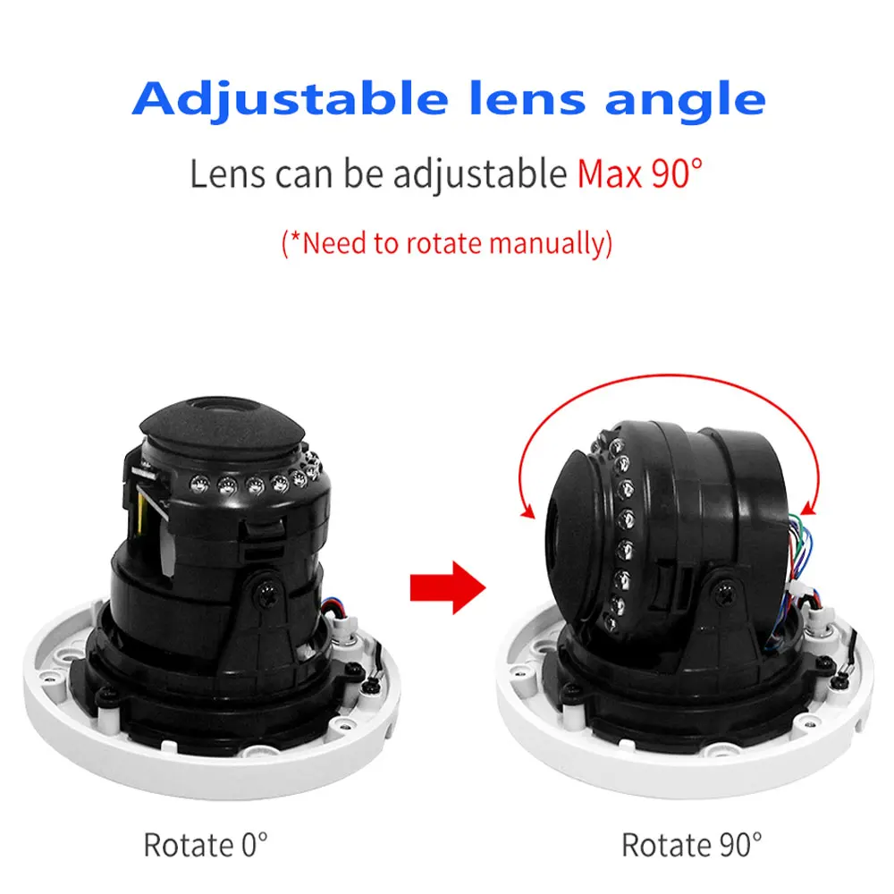 Цена Купольная камера видеонаблюдения Tiananxun, 5 Мп, 8 Мп, Ip, Poe, 4K, с функцией записи звука, для Nvr