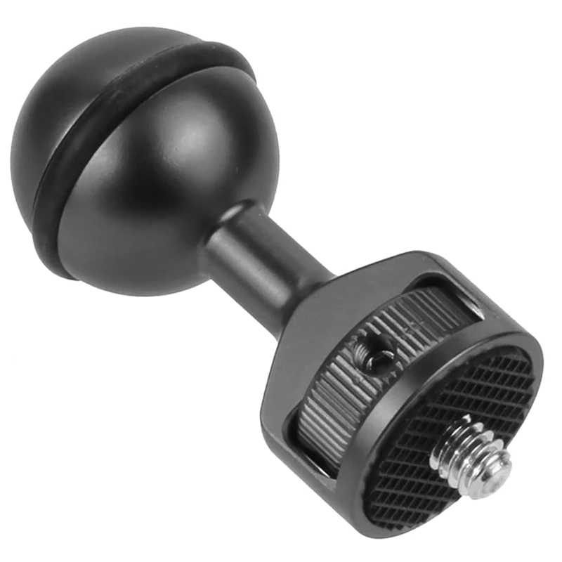 Адаптер с шаровой головкой на винтовое крепление 1/4 вращающийся 360 градусов для
