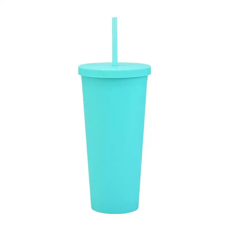 

Drinking Cup Portable Leakproof Insulated Double Layer With Straw Water Cup Straw Mug Large Capacity Water Bottle Straw Cup