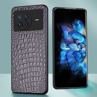 luxury genuine cow crocodil leather magnetic cover mobile phone book cases for vivo x note esports edition funda case