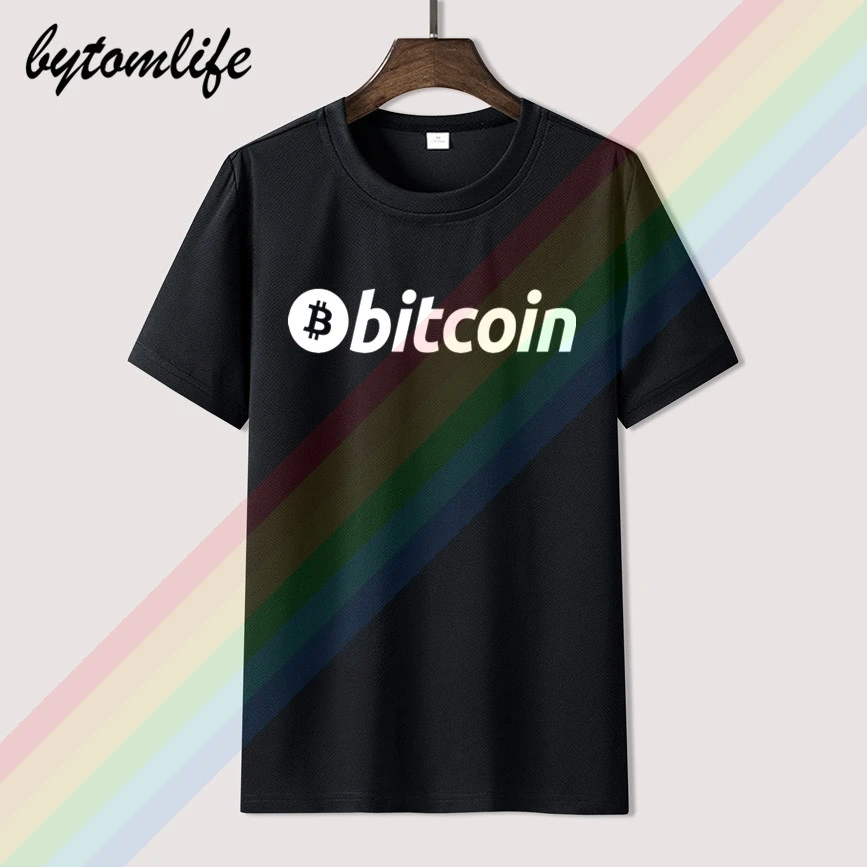 

bitcoin logo text black t-shirt (blockchain, mining, coin, token, ethereum)