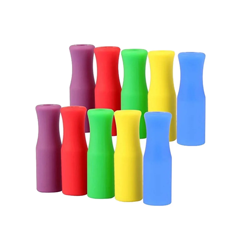 

Silicone Straws Tips Cover Metal Drinking Straw Reusable Stainless Steel Multicolorgrade Rubber Lips Teeth