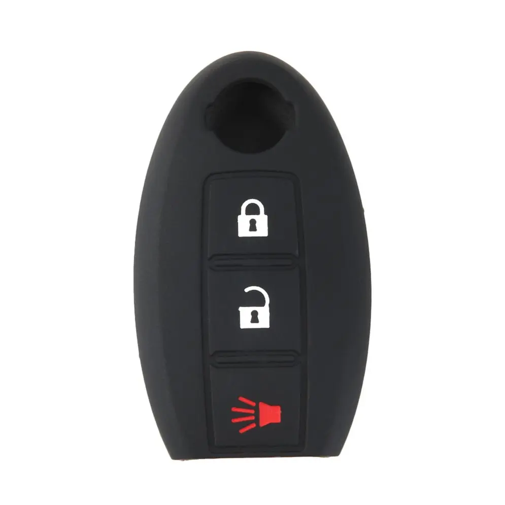 Силиконовый чехол для автомобильного ключа с 3 кнопками Nissan Teana X-Trail Qashqai Livina Sylphy