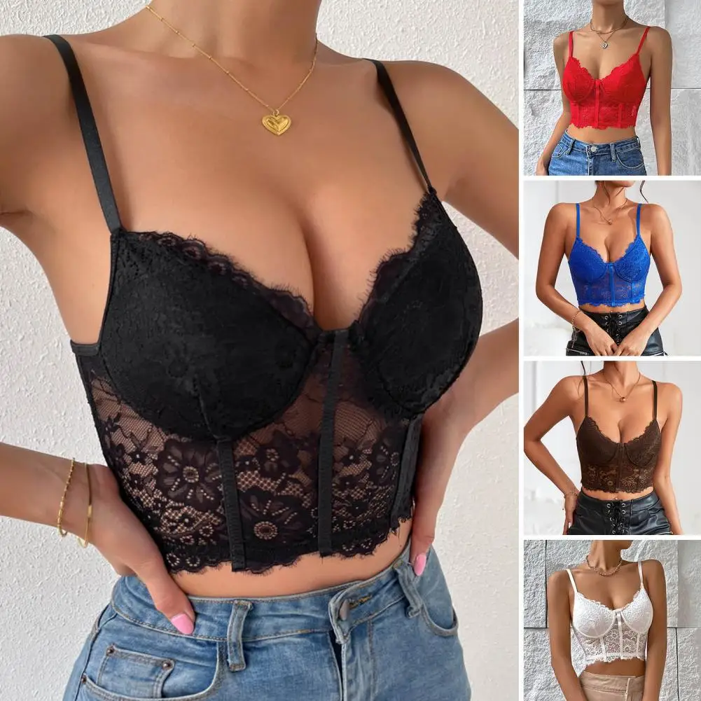 Сексуальный кружевной сетчатый прозрачный тонкий укороченный топ Vemina с открытой