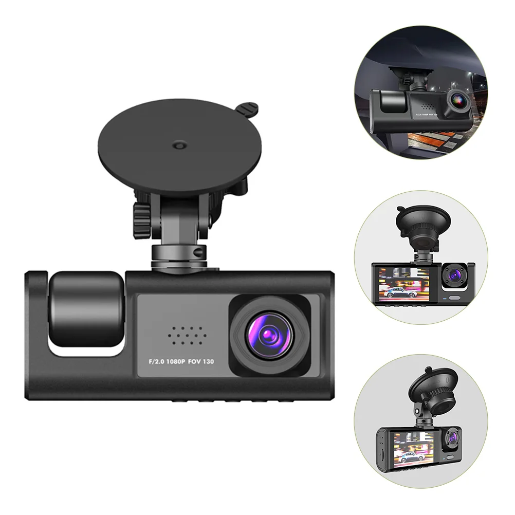 

Dash Cam 2 inch Digital Screen Car Camera 3-way 1080P 5MP Car Driving Camera