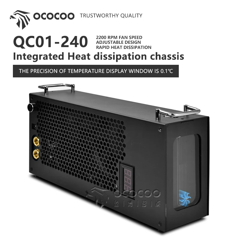 OCOCOO радиатор водяного охлаждения с насосом медный внешнее водяное охлаждение