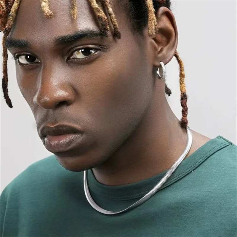 Ожерелье-змейка из нержавеющей стали 5 мм