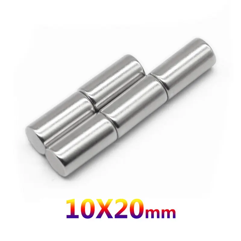Супермощные магниты 10 х20 толстые Постоянные неодимовые Круглые мм 2/5/10/15/20/30 шт.