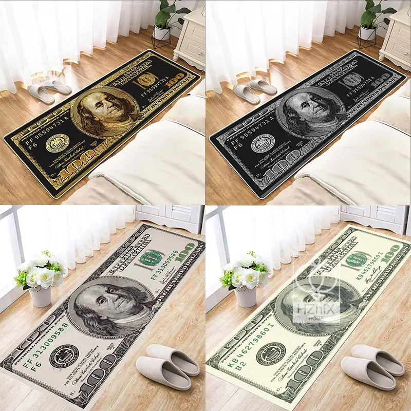 

Dollar Money Bathroom Rug Floor Mat Kitchen Carpet Living Room Rugs Bath Mats Doormats Doormat Entrance Door Home Hallway