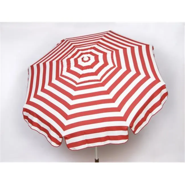 

Destination Gear Italian Patio Umbrella Red and White Stripes