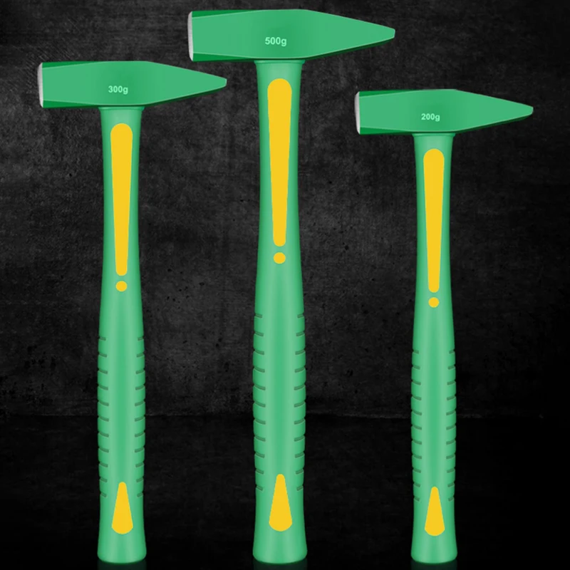 200/300/500G противоударный строительный пластиковый молоток с плоской головкой