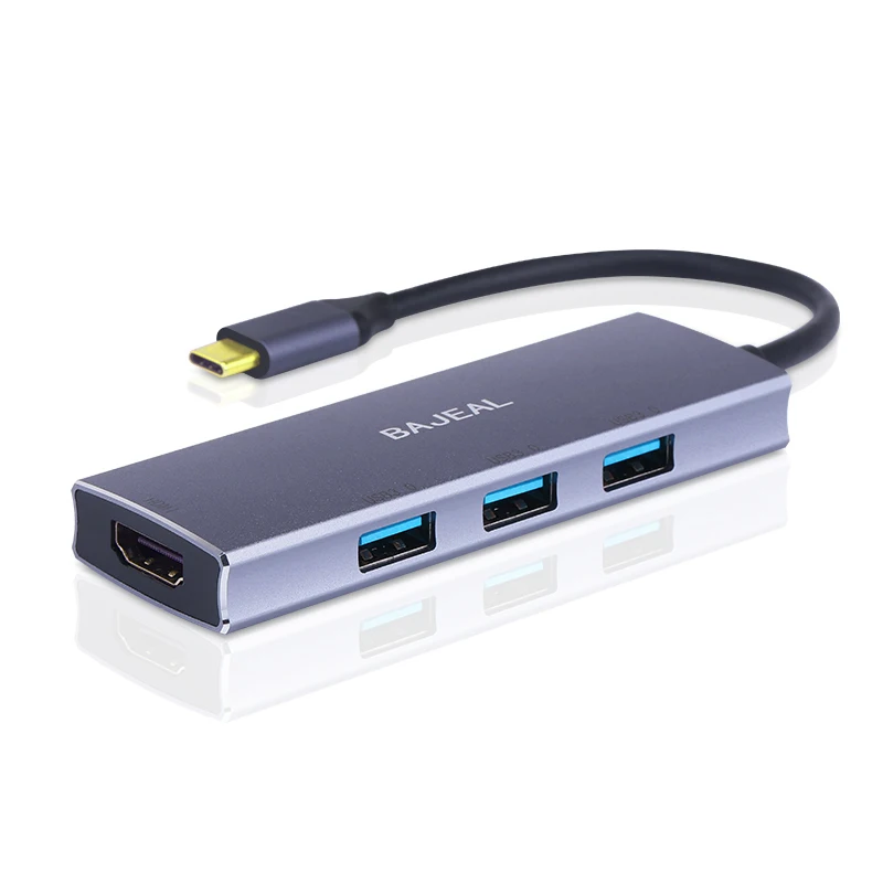 

Compatible Usb Splitter 4-in-1 Usb C Hub For Macbook Air M1 M2 Usb 3.0 Hub Computer Accessories Multi Interface Type-c To