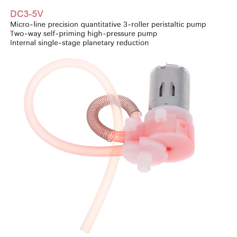 

DC3-5V микро линейный точный количественный 3-роликовый перистальтический насос двунаправленный самовсасывающий насос высокого давления