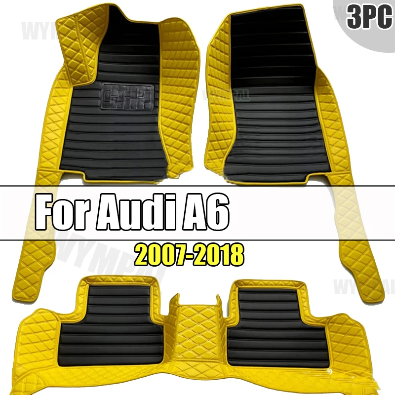Автомобильные коврики для Audi A6 C6 4F C7 4G Avant Wagon 2007 ~ 2018 роскошный кожаный коврик от
