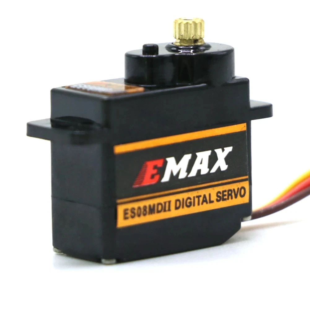 EMAX ES08MDII ES08MD II Цифровой сервопривод с металлической шестерней sg90 ES08A ES08MA MG90S TREX 450