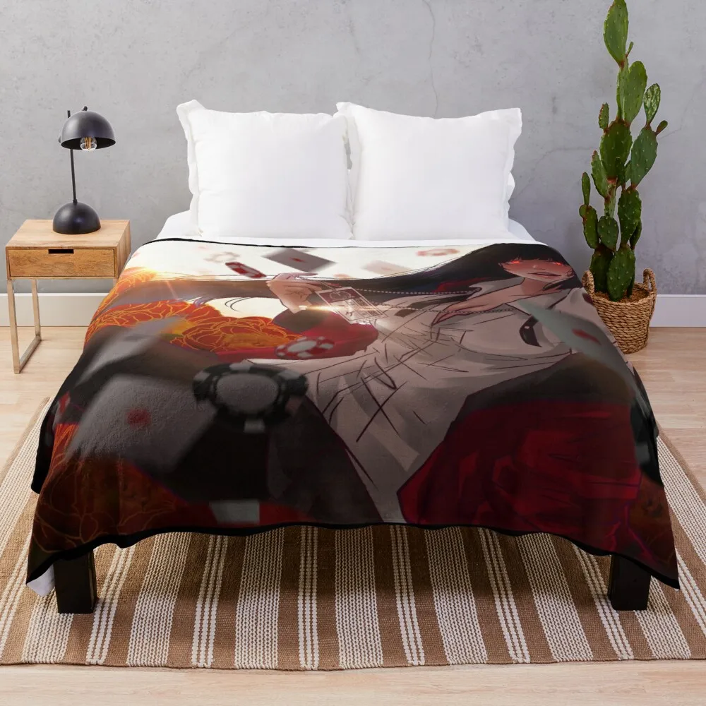 Kakegurui Yumeko Cute Blanket Aesthetic Blanket Dollar Tree Throw Blankets