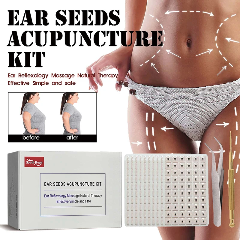 

600Pcs Relaxation Ear Seed Acupuncture Set Therapy Needle Ear Massage Care