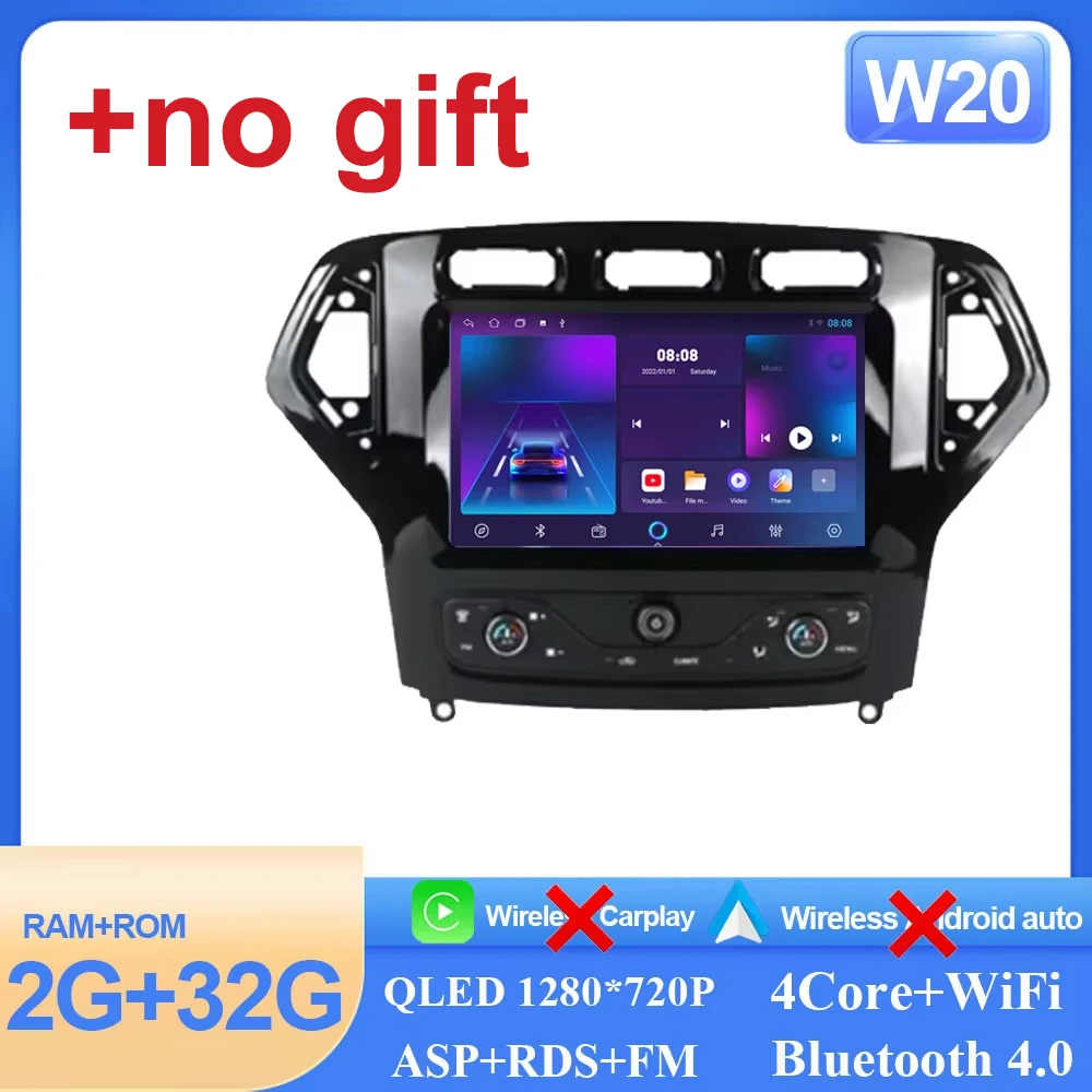 

Автостереосистема Android 15 для Ford Mondeo MK4 2007-2014 5G Wi-Fi Автомобильный радиоприемник Мультимедийный плеер GPS-навигация без 2din DVD HDR QLED