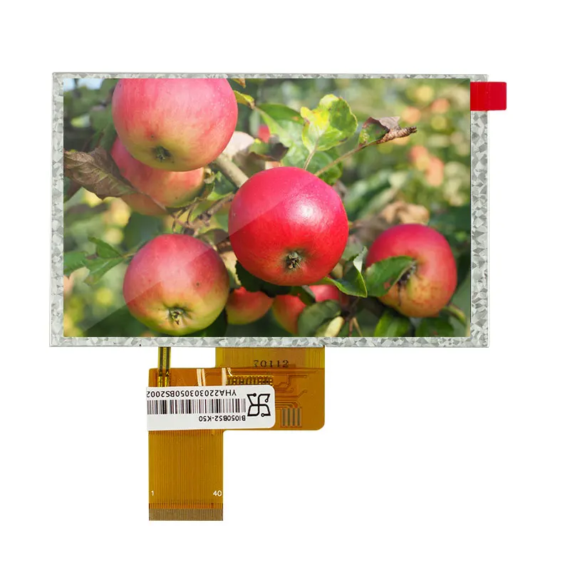 

5-дюймовый, 40-контактный, 50-контактный, RGB ЖК-дисплей, экран 800*480, стандартный Многофункциональный дисплей для мини-ПК Lattepanda Raspberry Pi