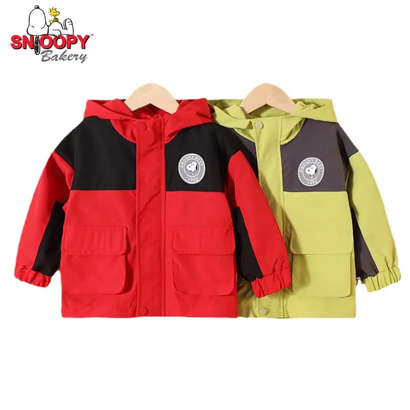 

2022, детское хлопковое пальто Snoopy, зимняя одежда, мягкая теплая куртка с капюшоном, детские топы маленького и среднего размера с мультяшным р...