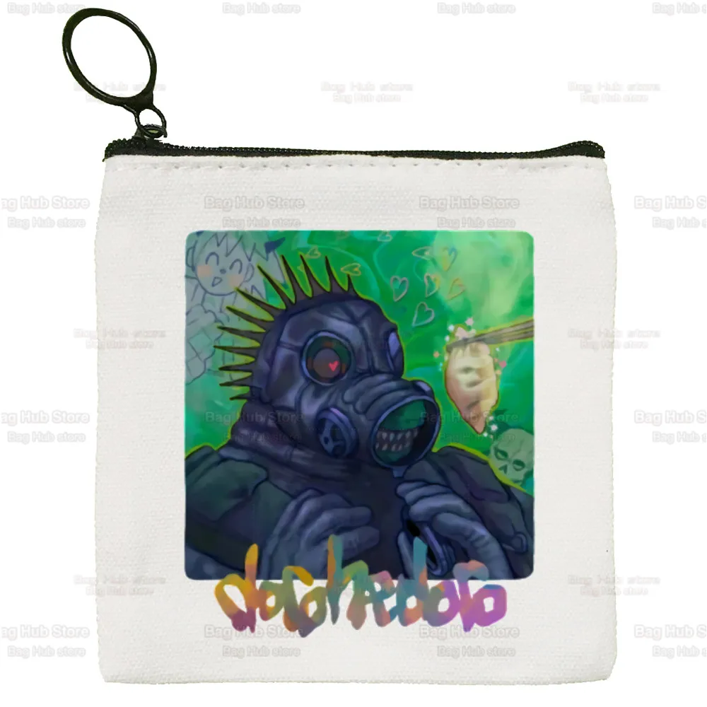 Dorohedoro Kaiman Nikaido Simple Canvas Coin Purse Cute Cartoon Japan Anime Key Case Lady Bag Coin Storage Bag